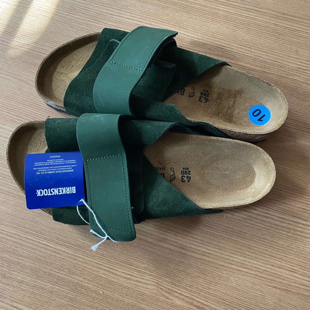 Birkenstock Kyoto - Green Suede